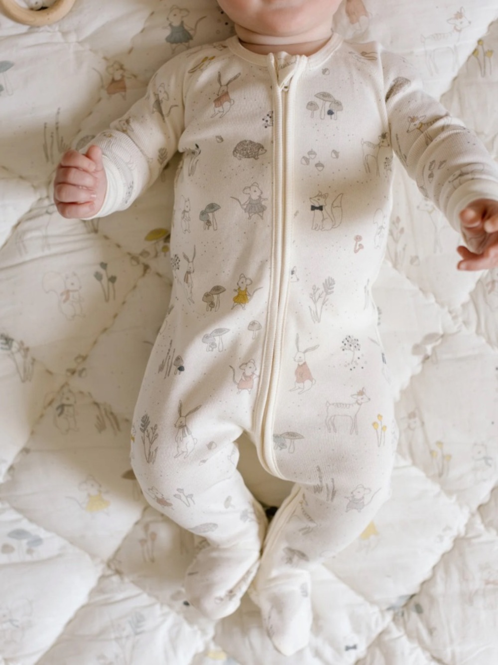NEW with tags, PEHR Ribbed Baby Sleeper – Magical Forest